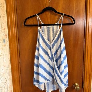 Market & Spruce Blue and White Striped Tank